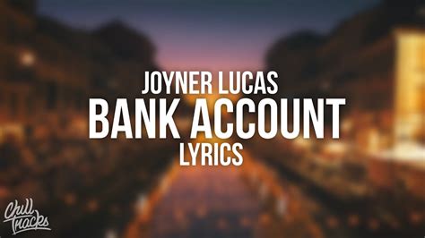 bank account lyrics joyner